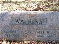 Watkins, Elijah L. and Mattie J